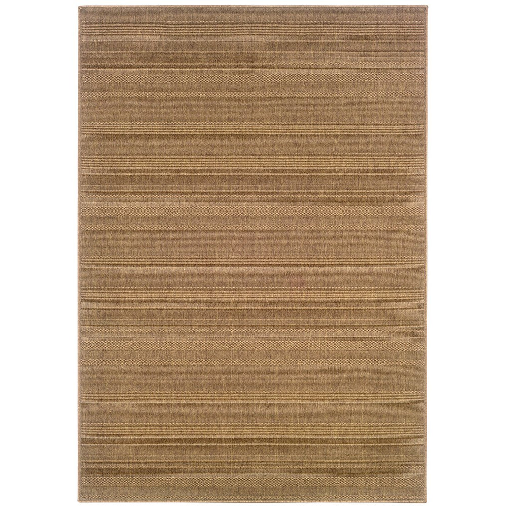 Oriental Weavers Lanai Indoor/Outdoor Area Rug - Stylish, Stain-resistant Design For Casual Living Spaces Tan Polypropylene L781n7190279st