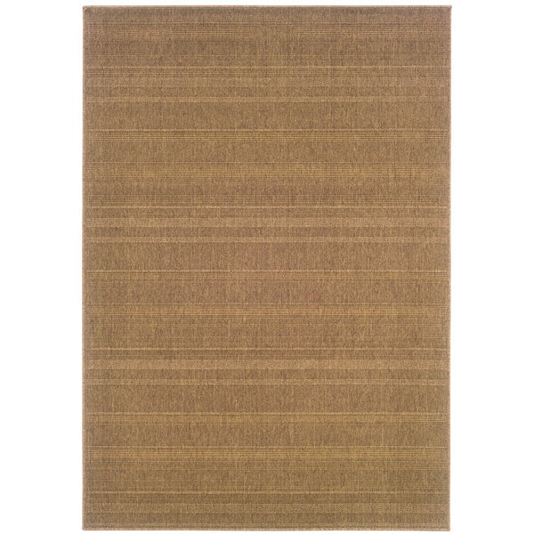 Oriental Weavers Lanai Indoor/Outdoor Area Rug - Stylish, Stain-resistant Design For Casual Living Spaces Tan Polypropylene L781n7190279st