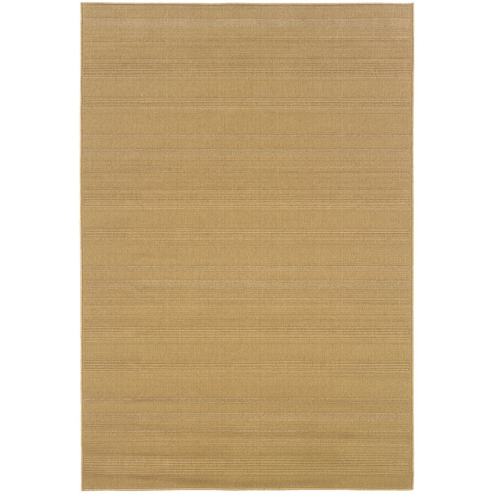 Oriental Weavers Lanai Indoor/Outdoor Area Rug - Stylish, Stain-resistant Design For Relaxed Social Spaces Anywhere Tan Polypropylene L781y1220320st