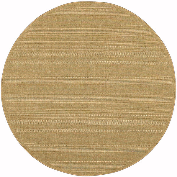 Oriental Weavers Lanai Indoor/Outdoor Area Rug - Stylish, Stain-resistant Design For Relaxed Social Spaces Anywhere Tan Polypropylene L781y1238238st