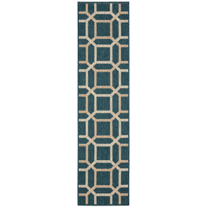 Oriental Weavers Latitude Indoor/Outdoor Area Rug – Stylish, Easy-care Design With Geometric Patterns And Colorful Accents Teal,Grey Polypropylene L806b3058230st