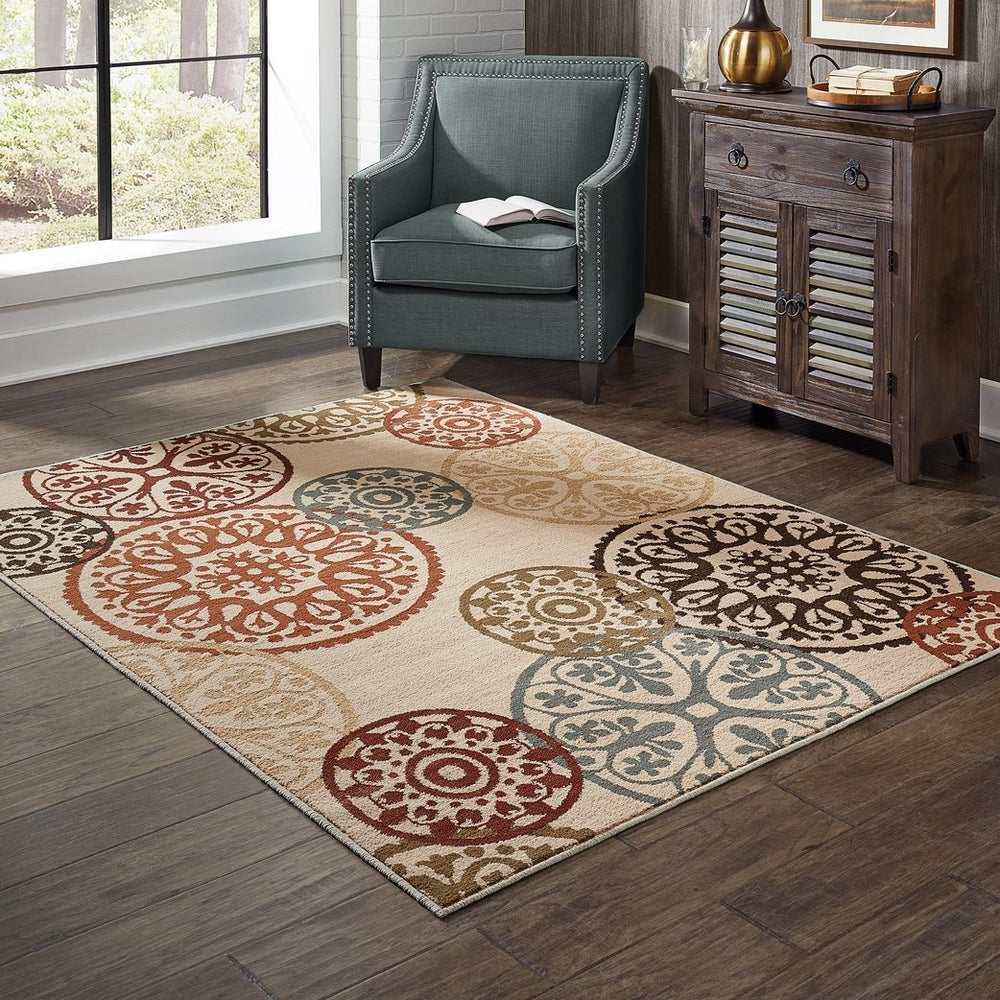 Oriental Weavers Laurel Indoor Area Rug - Stunning Multi-color Design With Texture And Warm Neutrals For Any Room Beige,Multi Polypropylene L2733h200280in