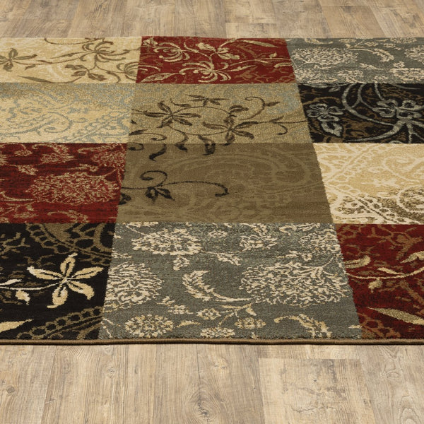 Oriental Weavers Laurel Indoor Area Rug - Vibrant Deep Red, Soft Rain Blue & Elegant Gold Frieze For Any Space Multi,Colored Polypropylene L2798a160213in