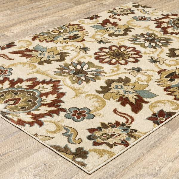 Oriental Weavers Laurel Indoor Area Rug - Elegant Machine-woven Design In Rich Colors And Gold Frieze Yarn Accents Ivory,Multi Polypropylene L3357m160213in