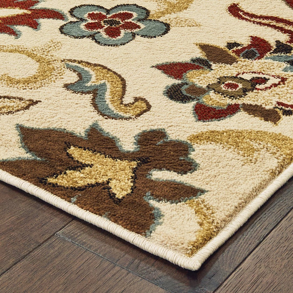Oriental Weavers Laurel Indoor Area Rug - Elegant Machine-woven Design In Rich Colors And Gold Frieze Yarn Accents Ivory,Multi Polypropylene L3357m160213in