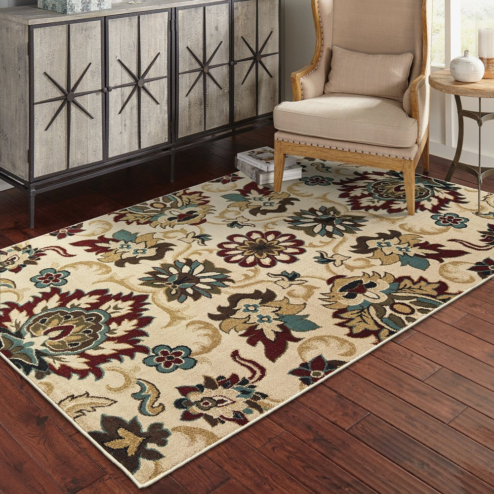 Oriental Weavers Laurel Indoor Area Rug - Elegant Machine-woven Design In Rich Colors And Gold Frieze Yarn Accents Ivory,Multi Polypropylene L3357m160213in