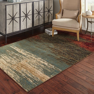 Oriental Weavers Laurel Indoor Area Rug - Soft Polypropylene, Rich Colors & Elegant Designs For Stylish Spaces Blue,Brown Polypropylene L3504h160213in