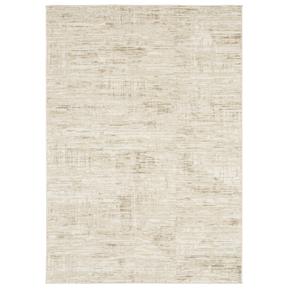Oriental Weavers Lauren Distressed Traditional Polyester Area Rug with Soft High-low Pile for Living Rooms 5'3"x7' LLRN01160213ST