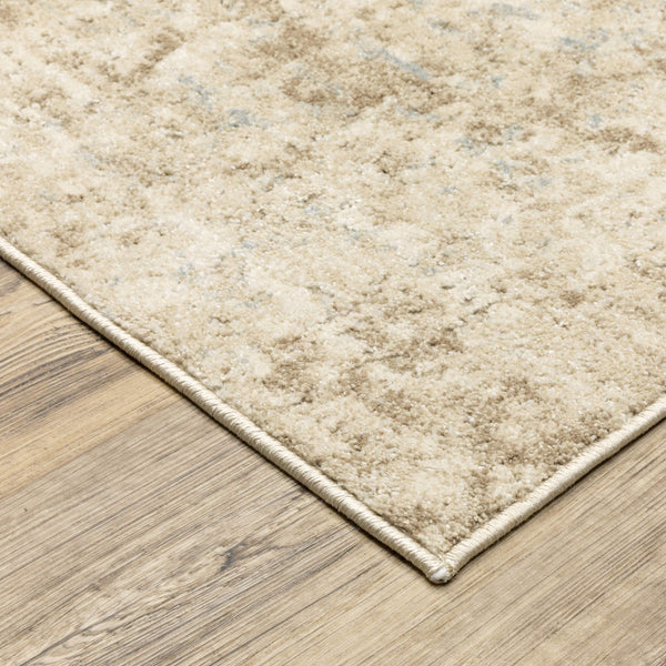 Oriental Weavers Lauren Vintage Distressed Traditional Area Rug Soft Polyester High-low Pile for Modern Homes 5'3"x7' LLRN03160213ST