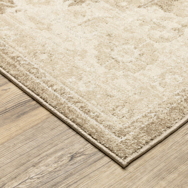 Oriental Weavers Lauren Distressed Traditional Polyester Area Rug with Soft High-low Pile for Living Rooms 9'10"x12'6" LLRN06300380ST