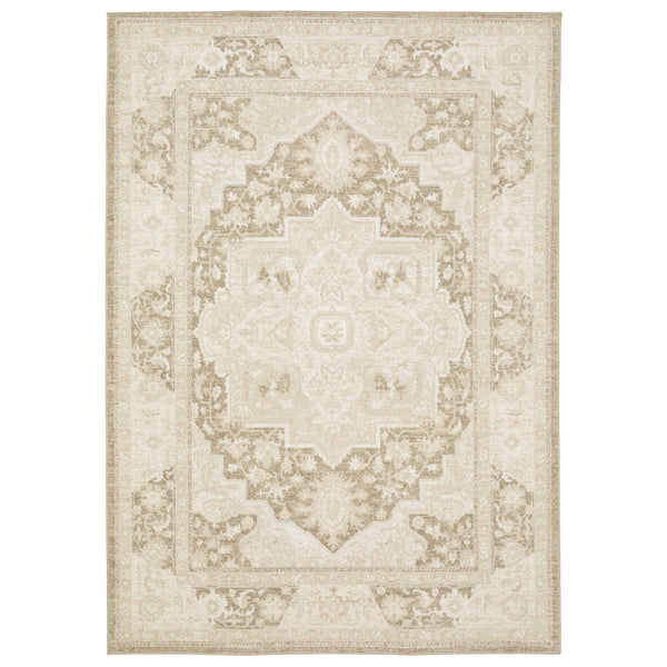Oriental Weavers Lauren Distressed Vintage Runner Rug Soft Polyester High-low Pile Neutral Tones LLRN06066213ST