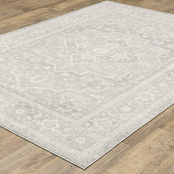 Oriental Weavers Lauren Distressed Traditional Polyester Area Rug Soft High-low Pile for Modern Living Rooms 3'3"x5' LLRN07100152ST