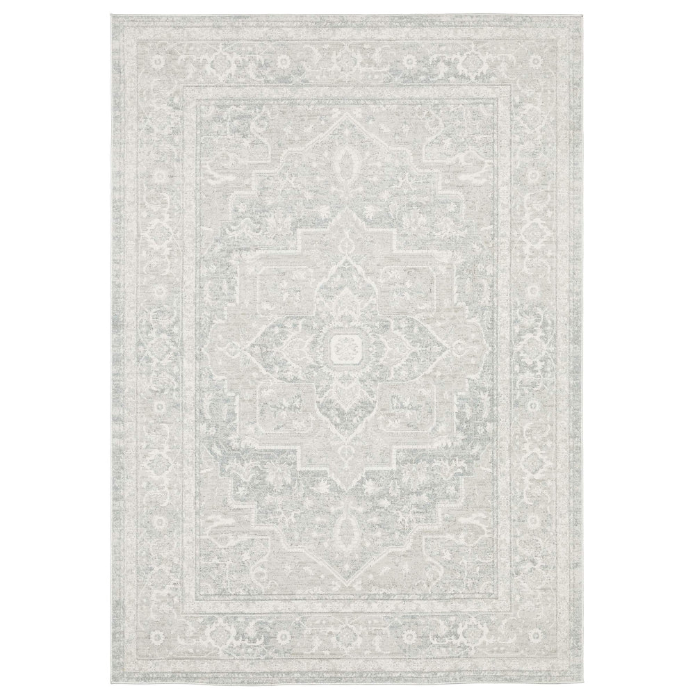 Oriental Weavers Lauren Distressed Traditional Polyester Area Rug Soft High-low Pile for Modern Living Rooms 3'3"x5' LLRN07100152ST