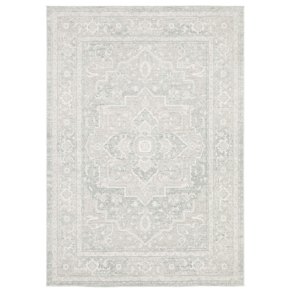 Oriental Weavers Lauren Distressed Traditional Runner Rug Soft Polyester High Low Pile Neutral Grey LLRN07066213ST