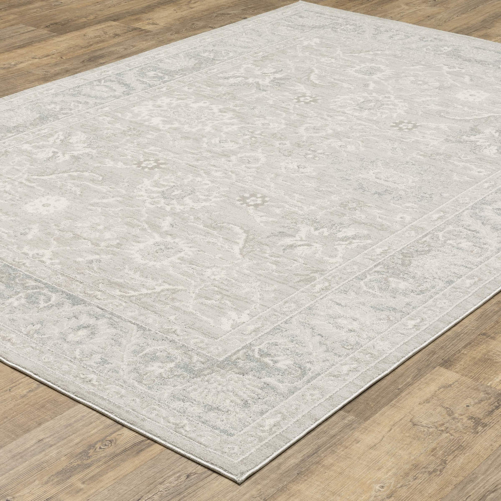 Oriental Weavers Lauren Vintage Distressed Polyester Area Rug with High-low Pile for Modern Living Rooms 6'7"x9'6" LLRN08200290ST