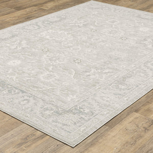 Oriental Weavers Lauren Vintage Distressed Polyester Area Rug with High-low Pile for Modern Living Rooms 6'7"x9'6" LLRN08200290ST
