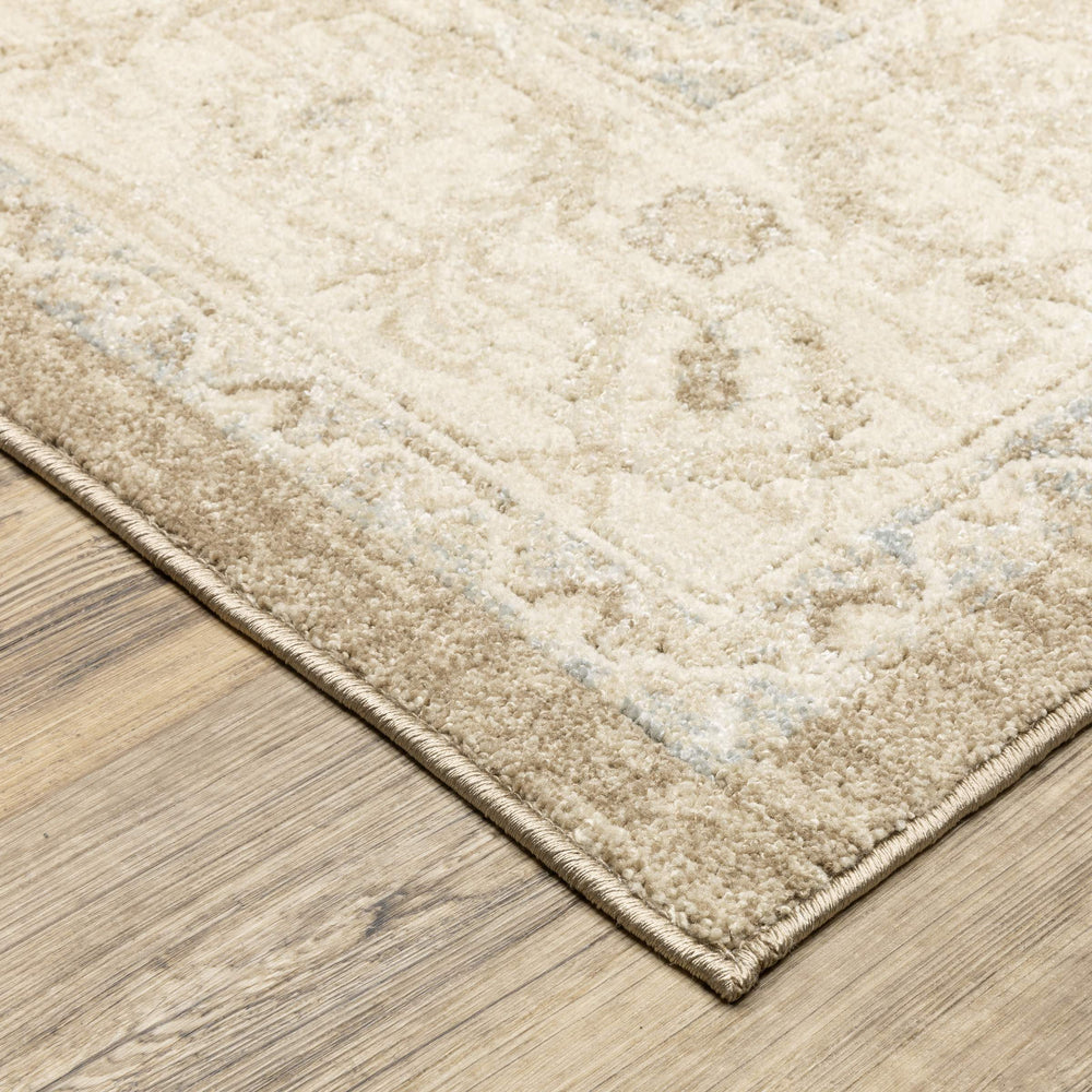 Oriental Weavers Lauren Distressed Traditional Runner Rug Soft Polyester High-low Pile Neutral Tones LLRN09066213ST