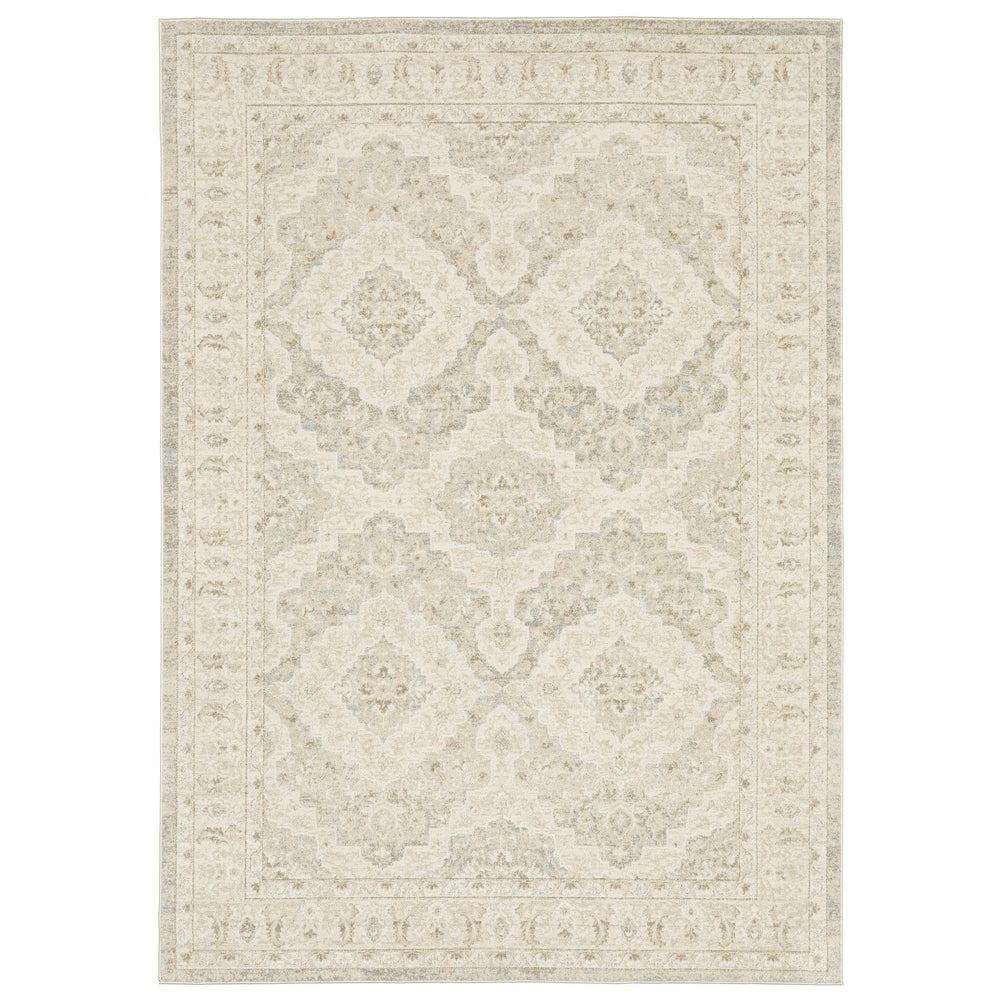 Oriental Weavers Lauren Distressed Traditional Runner Rug Soft Polyester High-low Pile Neutral Tones LLRN09066213ST