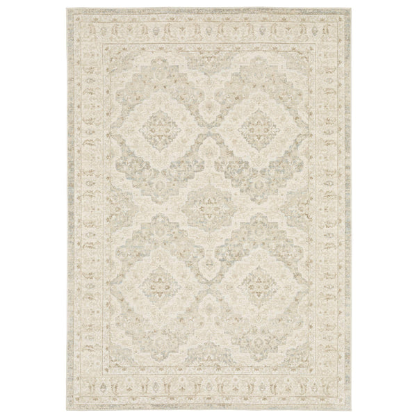 Oriental Weavers Lauren Vintage Distressed Traditional Polyester Area Rug with Soft High-low Pile for Any Room 9'10"x12'6" LLRN09300380ST
