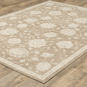 Oriental Weavers Lauren Distressed Traditional Polyester Area Rug with Soft High-low Pile for Living Rooms 5'3"x7' LLRN10160213ST