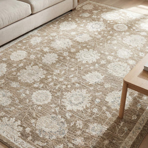 Oriental Weavers Lauren Distressed Traditional Polyester Area Rug with Soft High-low Pile for Living Rooms 3'3"x5' LLRN10100152ST