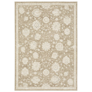 Oriental Weavers Lauren Distressed Traditional Polyester Area Rug with Soft High-low Pile for Living Rooms 3'3"x5' LLRN10100152ST