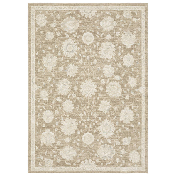 Oriental Weavers Lauren Distressed Traditional Polyester Area Rug with Soft High-low Pile for Living Rooms 3'3"x5' LLRN10100152ST