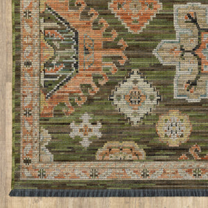 Oriental Weavers Legacy Axminster Woven Wool Nylon Runner Rug with Medallion and Palmette Design LLGY02078305ST
