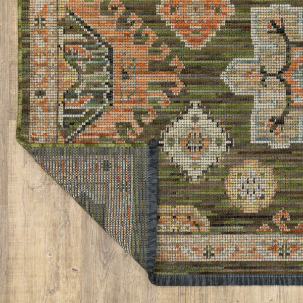 Oriental Weavers Legacy Old World Medallion Wool Nylon Area Rug Axminster Woven with Fringe for Living Room 6'7" x 9'6" LLGY02200290ST