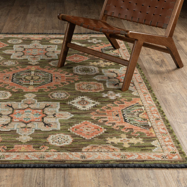 Oriental Weavers Legacy Axminster Woven Wool Nylon Runner Rug with Medallion and Palmette Design LLGY02078305ST