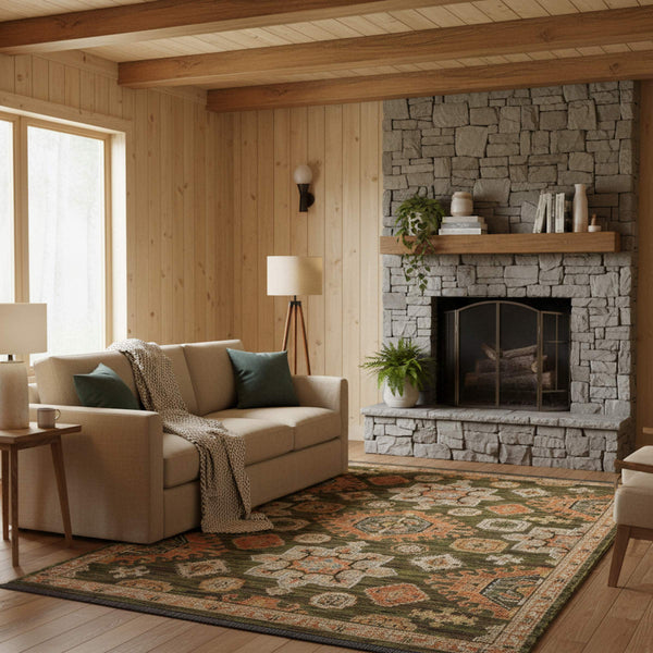 Oriental Weavers Legacy Axminster Woven Wool Nylon Runner Rug with Medallion and Palmette Design LLGY02078305ST