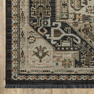 Oriental Weavers Legacy Axminster Woven Wool Nylon Area Rug Heriz Medallion Vintage Geometric Living Room 2' x 3' LLGY03060090ST
