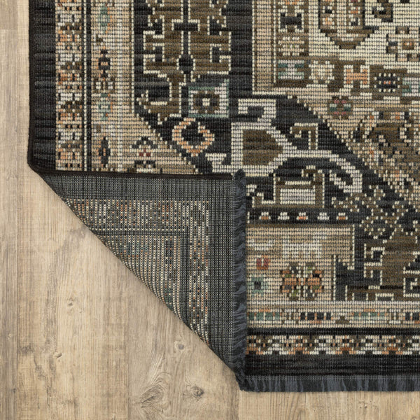 Oriental Weavers Legacy Axminster Woven Wool Nylon Area Rug Heriz Medallion Vintage Geometric Living Room 2' x 3' LLGY03060090ST