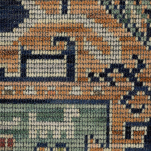 Oriental Weavers Legacy Serapi Inspired Axminster Woven Wool Nylon Area Rug with Distressed Abrash Jewel Tones 5'3" x 7'6" LLGY04160230ST