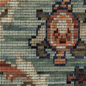 Oriental Weavers Legacy Axminster Woven Wool Nylon Runner Rug Teal Floral Botanical for Entryway LLGY05078305ST