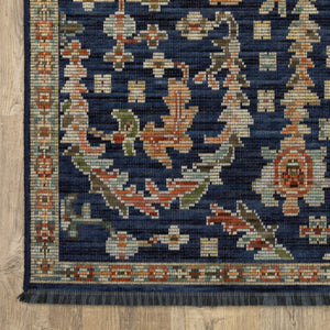Oriental Weavers Legacy Axminster Wool Nylon Runner Rug Jewel Tone Floral Botanical for Living Spaces LLGY06078305ST