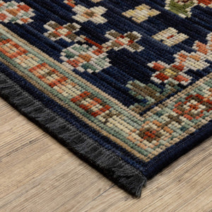 Oriental Weavers Legacy Axminster Wool Nylon Runner Rug Jewel Tone Floral Botanical for Living Spaces LLGY06078305ST
