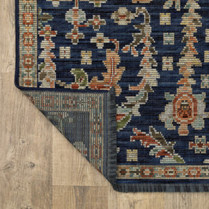 Oriental Weavers Legacy Axminster Wool Nylon Runner Rug Jewel Tone Floral Botanical for Living Spaces LLGY06078305ST