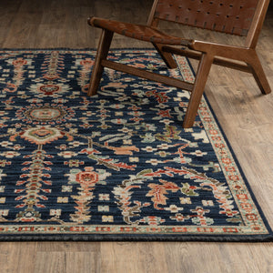 Oriental Weavers Legacy Axminster Wool Nylon Runner Rug Jewel Tone Floral Botanical for Living Spaces LLGY06078305ST