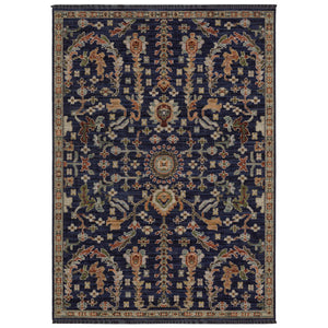 Oriental Weavers Legacy Axminster Wool Nylon Runner Rug Jewel Tone Floral Botanical for Living Spaces LLGY06078305ST