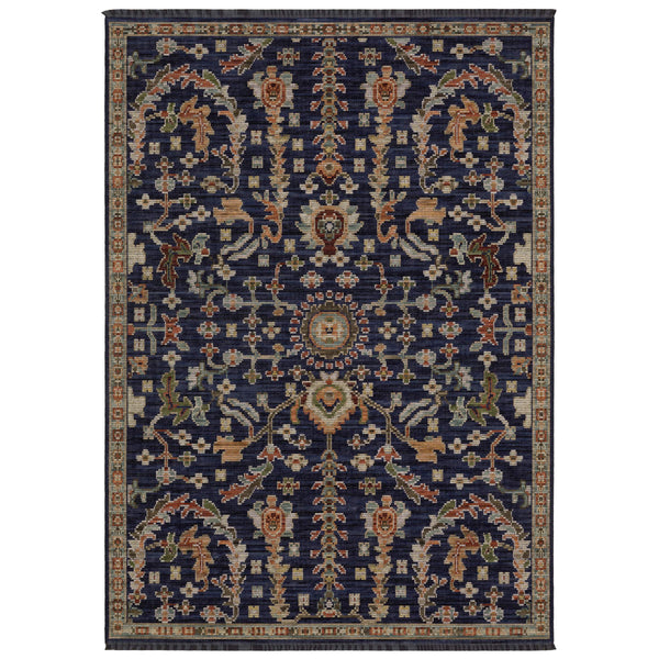 Oriental Weavers Legacy Axminster Wool Nylon Runner Rug Jewel Tone Floral Botanical for Living Spaces LLGY06078305ST