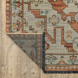 Oriental Weavers Legacy Wool Nylon Blend Axminster Woven Lattice Geometric Area Rug for Living Room Decor 2' x 3' LLGY07060090ST