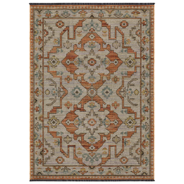 Oriental Weavers Legacy Wool Nylon Blend Axminster Woven Lattice Geometric Area Rug for Living Room Decor 2' x 3' LLGY07060090ST