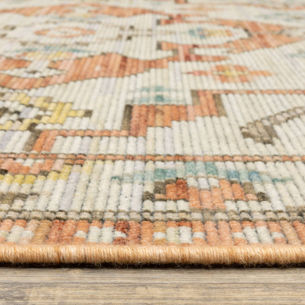 Oriental Weavers Legacy Wool Nylon Blend Axminster Woven Lattice Geometric Area Rug for Living Room Decor 2' x 3' LLGY07060090ST