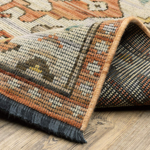 Oriental Weavers Legacy Wool Nylon Runner Rug Axminster Woven Lattice Diamond Pattern for Hallways LLGY07078305ST