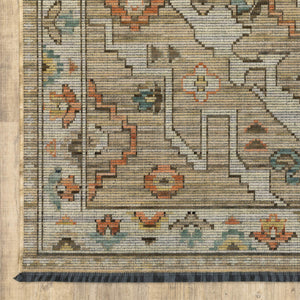 Oriental Weavers Legacy Axminster Woven Wool Nylon Area Rug with Medallion Design for Traditional Living Rooms 2' x 3' LLGY08060090ST