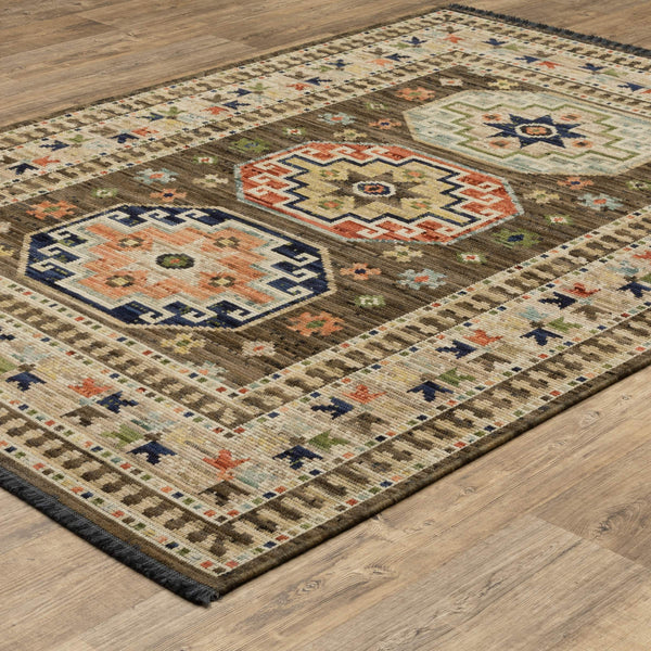 Oriental Weavers Legacy Axminster Woven Wool Nylon Area Rug with Jewel Tone Medallion Design for Any Room 9'10" x 12'10" LLGY09300390ST
