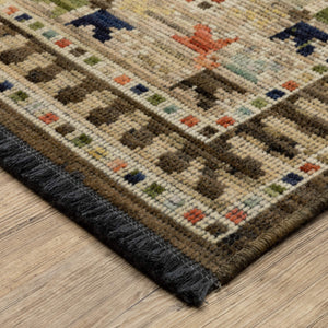 Oriental Weavers Legacy Axminster Woven Wool Nylon Area Rug with Jewel Tone Medallion Design for Any Room 9'10" x 12'10" LLGY09300390ST