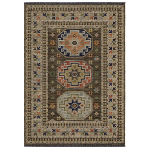 Oriental Weavers Legacy Axminster Woven Wool Nylon Area Rug with Jewel Tone Medallion Design for Any Room 9'10" x 12'10" LLGY09300390ST