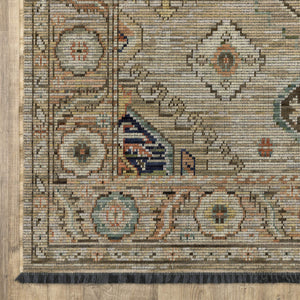 Oriental Weavers Legacy Axminster Woven Wool Blend Area Rug Medallion Botanical Border Transitional Living Room 7'10" x 10'10" LLGY11240330ST